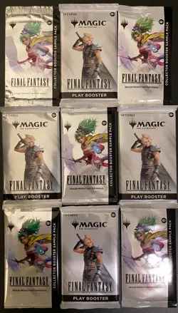 4 MTG Final Fantasy Play Booster FIN + 5 Collector Sample pack FIC - Image 1