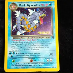 Pokemon TCG Dark Gyarados Wotc Promo 8/82 Prerelease Holo Wizards 2000 - Image 1