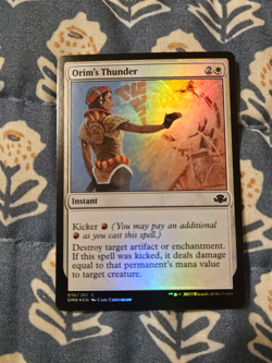 Orim's Thunder FOIL Dominaria Remastered Magic MTG - Image 1