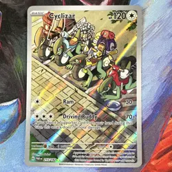 Pokemon Cyclizar 215/182 Illustration Rare Holo SV04: Paradox Rift TCG - Image 1