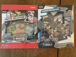 Black Bolt White Flare Poster + Black Bolt Binder Bundle | Sealed On Hand - Image 1