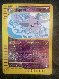 POKEMON ESPEON AQUAPOLIS BOX TOPPER HOLO ENG CRYSTAL 6/12 2002 PSA BGS 9 - Image 1