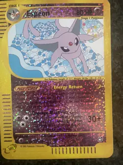 POKEMON ESPEON AQUAPOLIS BOX TOPPER HOLO ENG CRYSTAL 6/12 2002 PSA BGS 9 - Image 2
