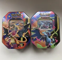 ---LOT OF 2--- Pokemon TCG Mega Charizard X /Y Ex Tin Bundle Sealed New #2/2 - Image 1