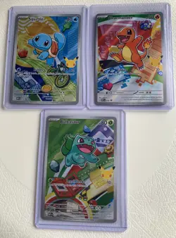 Pokemon First Partner Illustration MEP Bulbasaur Charmander Squirtle 037 038 039 - Image 1