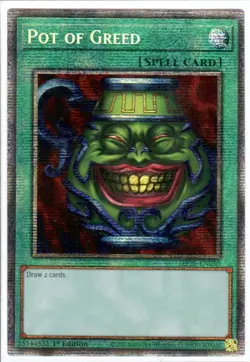 Yugioh: Pot Of Greed - MP25-EN050 - Starlight Rare - 1st Edition - NM - Image 1