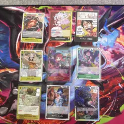 One Piece Card Game OP-15 Adventure on Kami’s Island Lot Of 9 Jewelry Bonnet R+ - Image 1