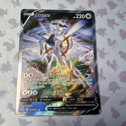 Pokemon Arceus V 166/172 Swsh09 Brilliant Stars Ultra Rare Full Art Holo Card - Image 1