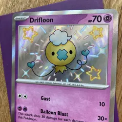 Pokemon Card TCG Rare Drifloon 155/091 Paldean Fates Baby Shiny NM - Image 4