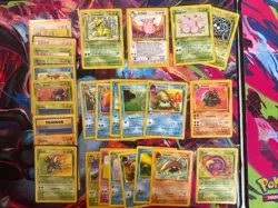 Vintage Pokemon 27 Card Lot Fossil 1st Edition Jungle Base Set 2 LP-MP See Pics - Image 1