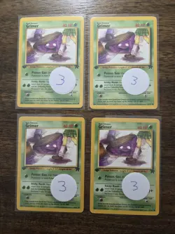 Grimer #57 1st Edition Team Rocket LP (SINGLE CARD) - Image 1