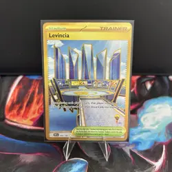 Pokemon TCG Levincia Card Destined Rivals Secret Rare 244/182 Gold - Image 1