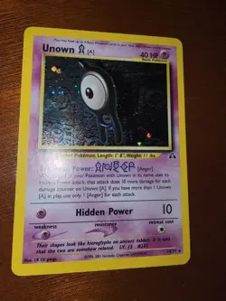 Unown Holo Neo Discovery Pokemon Card 14/75 - Image 1