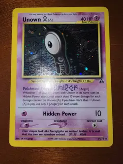 Unown Holo Neo Discovery Pokemon Card 14/75 - Image 3