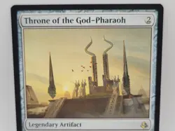 MTG Throne of the God-Pharaoh NM Amonkhet Rare Legendary Artifact EDH Magic Card - Image 2