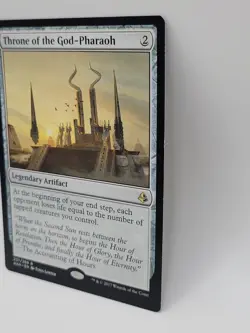 MTG Throne of the God-Pharaoh NM Amonkhet Rare Legendary Artifact EDH Magic Card - Image 4