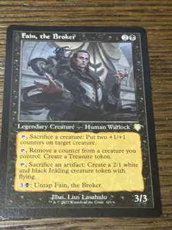 Fain, the Broker Strixhaven Commander NM Black Rare MAGIC MTG CARD - Image 1