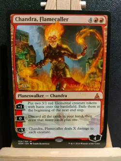 Chandra, Flamecaller - Oath of the Gatewatch - Mythic - NM to LP (see pics) MTG - Image 1