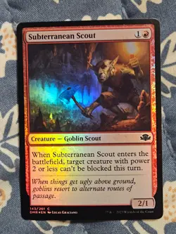 Subterranean Scout FOIL MTG Dominaria Remastered Scout Magic MTG - Image 1