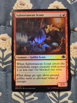 Subterranean Scout FOIL MTG Dominaria Remastered Scout Magic MTG - Image 2
