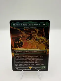 Shelob, Whose Lair is Death 0516 Foil NM Fresh Hildebrandt MTG LTR, Ships Quick - Image 1