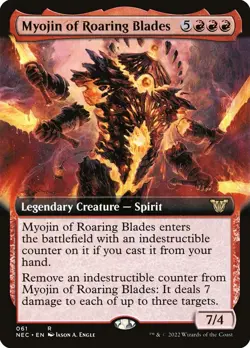 ~1x Myojin of Roaring Blades EXTENDED x1 ~NM~ NEC Magic the Gathering MtG~ - Image 1