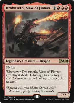 Drakuseth, Maw of Flames R Core Set 2020 136 LP - Image 1