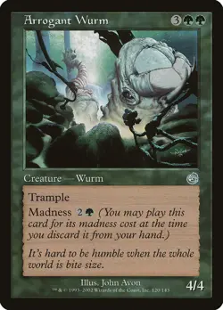 MTG Arrogant Wurm ** Torment ** English (NM) - Image 1