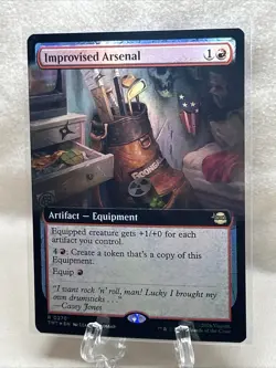 Improvised Arsenal - FOIL Magic The Gathering Teenage Mutant Ninja Turtles MTG - Image 1