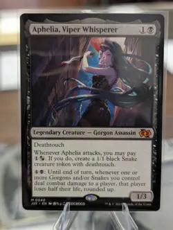 Aphelia, Viper Whisperer 0049 Non Foil Mythic Foundations Jumpstart MTG NM - Image 1