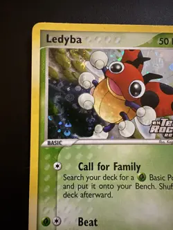 Pokemon TCG Team Rocket Returns Ledyba 64/109 Stamped Reverse Holo Near Mint* - Image 4