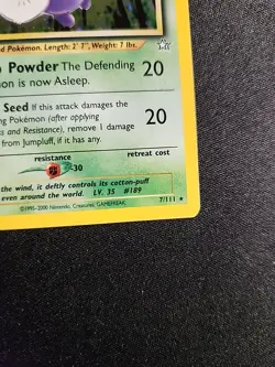 Pokemon TCG Jumpluff Neo Genesis 7/111 Holo Unlimited Holo Rare - Image 5
