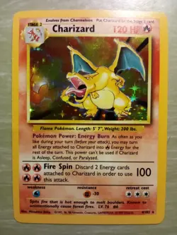 Base Set Charizard - NM - Very Clean For Age! - Pokemon TCG - Image 1