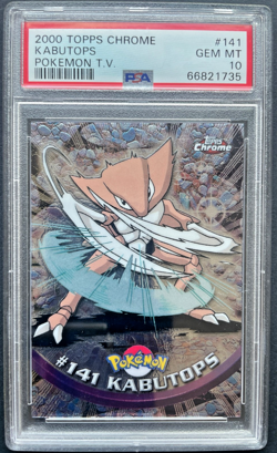 Pokemon Kabutops Topps Chrome 2000 141 Rare PSA 10 GEM MINT - Image 1