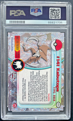 Pokemon Kabutops Topps Chrome 2000 141 Rare PSA 10 GEM MINT - Image 2