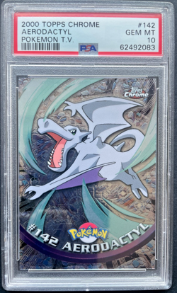 Pokemon Aerodactyl Topps Chrome 2000 142 Rare PSA 10 GEM MINT - Image 1