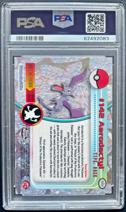 Pokemon Aerodactyl Topps Chrome 2000 142 Rare PSA 10 GEM MINT - Image 2