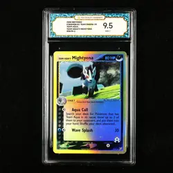 TQG 9.5 MINT+ 2004 Pokemon ENG Team Aqua's Mightyena 30/95 U - Image 1