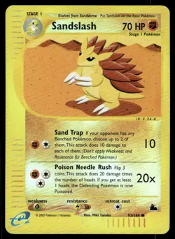 *FRI NIGHT* Sandslash 93/144 Reverse Holo Skyridge Common - Image 1