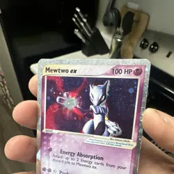 Pokemon TCG Mewtwo ex Ruby & Sapphire 101/109 Holo Ultra Rare 100 HP Psyburn - Image 2