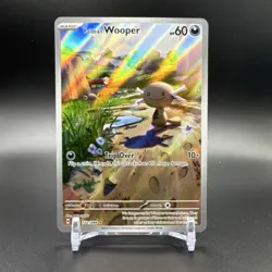 Pokemon Paldean Wooper Phantasmal Flames Illustration Rare Holo 60 HP 102/094 - Image 1