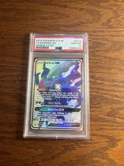Pokemon Darkrai GX SV70/SV94 Hidden Fates Shiny Vault Full Art Holo PSA 10 - Image 1