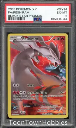 PSA 6 Pokemon - Reshiram XY74 - Black Star Promo - Image 1