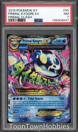 PSA 7 Pokemon - Primal Kyogre ex 55/160 - XY Primal Clash - Image 1