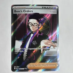 Pokemon Boss's Orders [Corbeau] Full Art Trainer Supporter ASC 256/217 Holo - Image 1