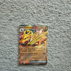 Charizard EX SVP 161 Promo Set from Super Premium Collection Pokemon with Figure - Image 2