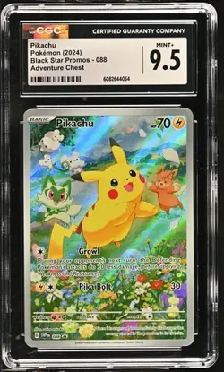 Pokemon GRADED Pikachu 88 Black Star Promo 9.5 CGC ENGLISH - Image 1