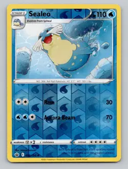 Reverse Holo Sealeo 038/198 Uncommon Chilling Reign Pokemon - Image 1