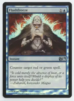 MTG Magic 2012 (M12) Flashfreeze #52 FOIL Uncommon - Image 1