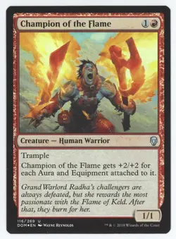 MTG Dominaria Champion of the Flame #116 FOIL - Image 1